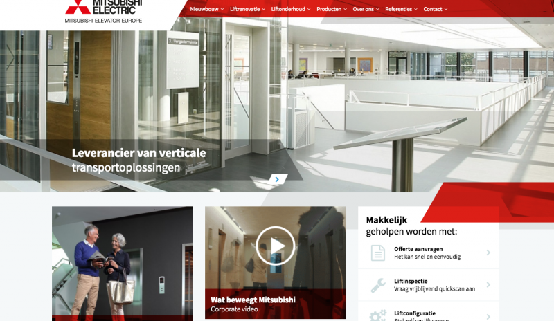 Homepage Mitsubishi Elevator Europe